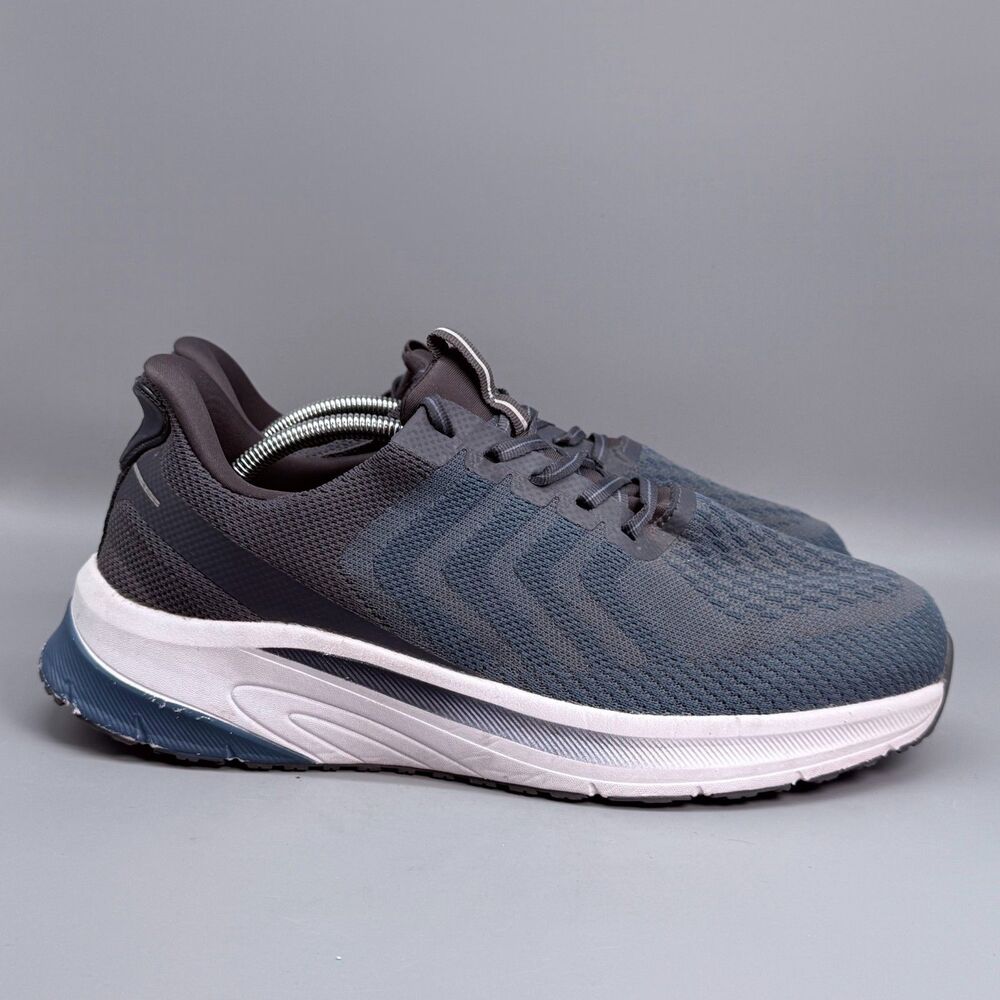 Orthofeet Tilos Hands-Free Men's 11 2E Wide Blue Athletic Running Sneakers Shoes